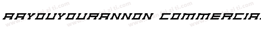 AayouyouranNon commercialuse字体转换